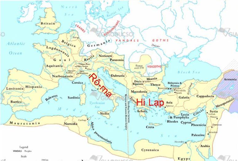 Bài 5 - Các quốc gia cổ đại phương tây - Bài tập 1 trang 13 Sách bài tập (SBT) Lịch Sử lớp 6