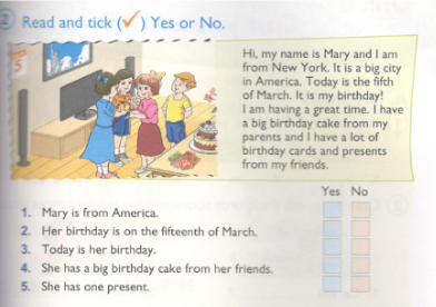 Unit 4. When's your birthday?