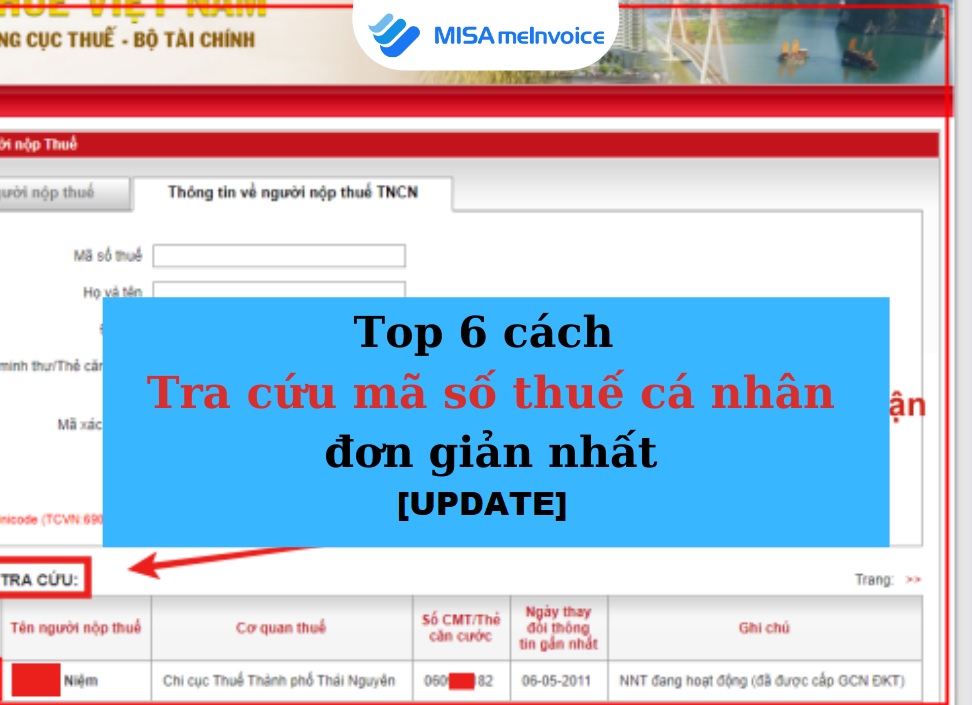 Top 6 cách Tra cứu mã số thuế cá nhân đơn giản nhất